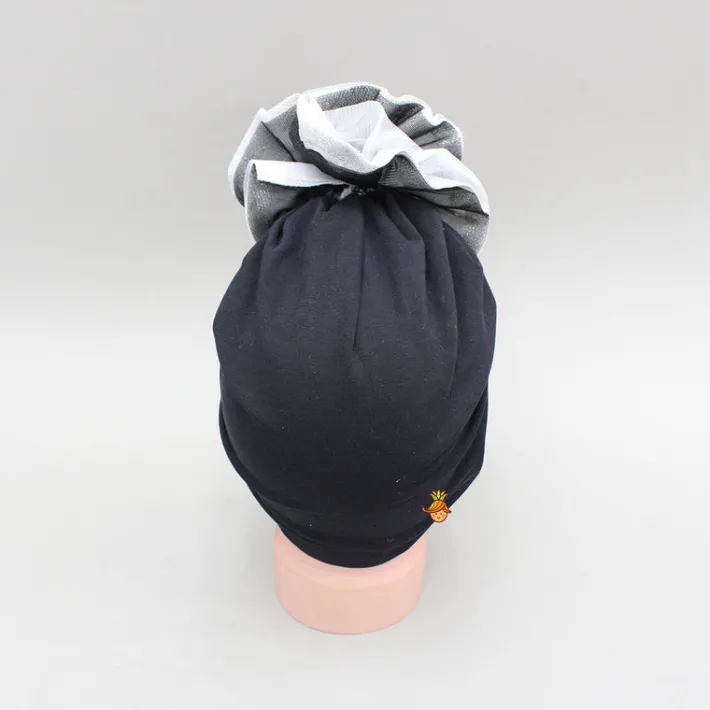Outlet Black Head Band With Dual Tone Decorative Flower Hair Accessories | Head Bands