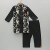 Best Black Kurta With Embroidered Jacket And Pyjama BOY Indian Ethnic Wear | Ethnic Sets