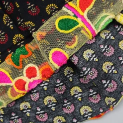 Best Black Multicolour Printed Angarkha Style Kurta And Pyjama BOY Indian Ethnic Wear | Ethnic Sets