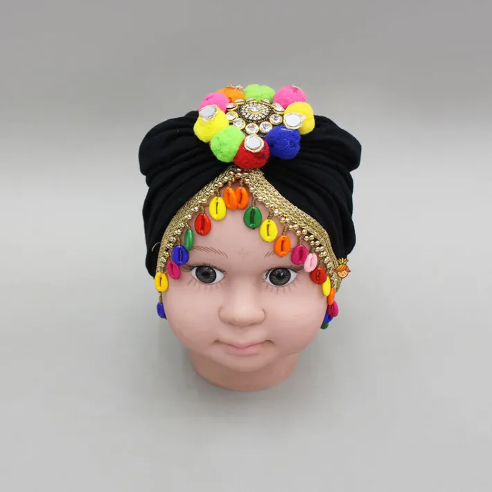 Hot Black Muticolour Embellished Head Band Hair Accessories | Head Bands
