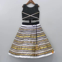 Online Black Top With Gorgeous Lace Work Lehenga Ethnic Wear | Lehengas & Ghagras