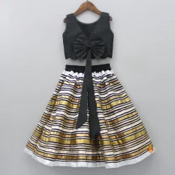 Online Black Top With Gorgeous Lace Work Lehenga Ethnic Wear | Lehengas & Ghagras