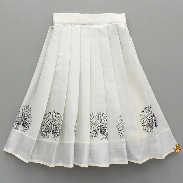 Online Black Top With Pleats Detailing And Pleated Lehenga Twinning Sets | Ethnic Wear