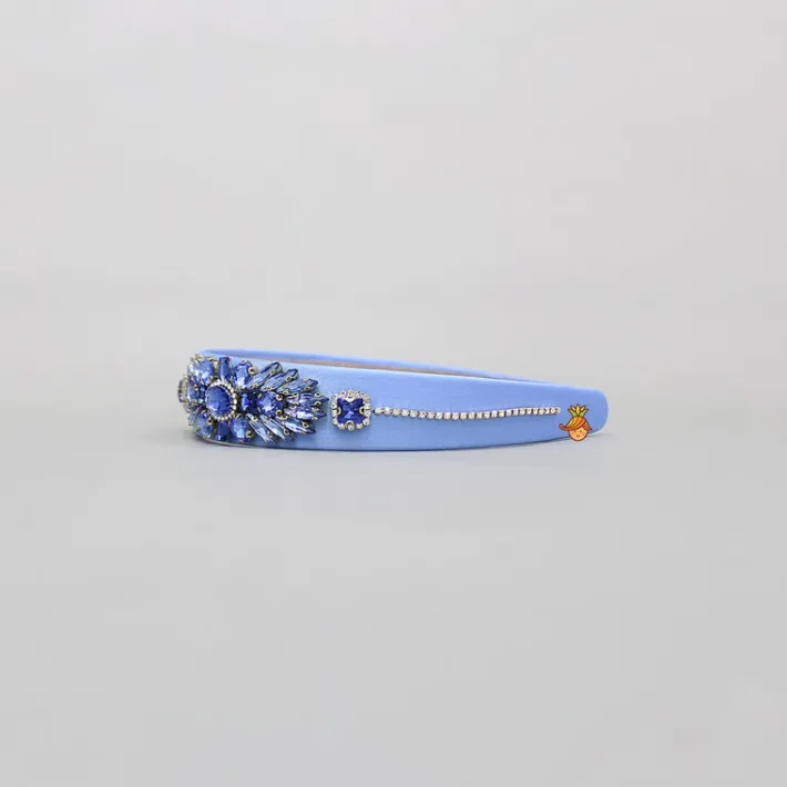 Clearance Blue Artificial Stones Embellished Hairband Hair Accessories | Hair Bands