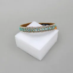 Fashion Blue Beads And Artificial Stones Embellished Hairband Hair Accessories | Hair Bands
