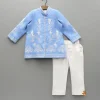 Online Blue Bird Embroidered Sherwani And Pant BOY Indian Ethnic Wear | Sherwani Sets