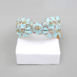New Blue Embroidered Hairband Hair Accessories | Hair Bands