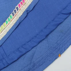 Online Blue Flared Kurti With Multicoloured Embroidered Jacket Ethnic Wear | Kurtis & Jumpsuits