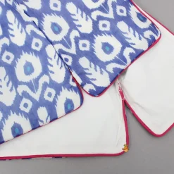 Sale Blue Kurta With Printed Stylish Jacket And Pyjama BOY Twinning Sets | Indian Ethnic Wear