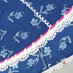 New Blue Printed Flared Top And Palazzo Ethnic Wear | Palazzos & Shararas