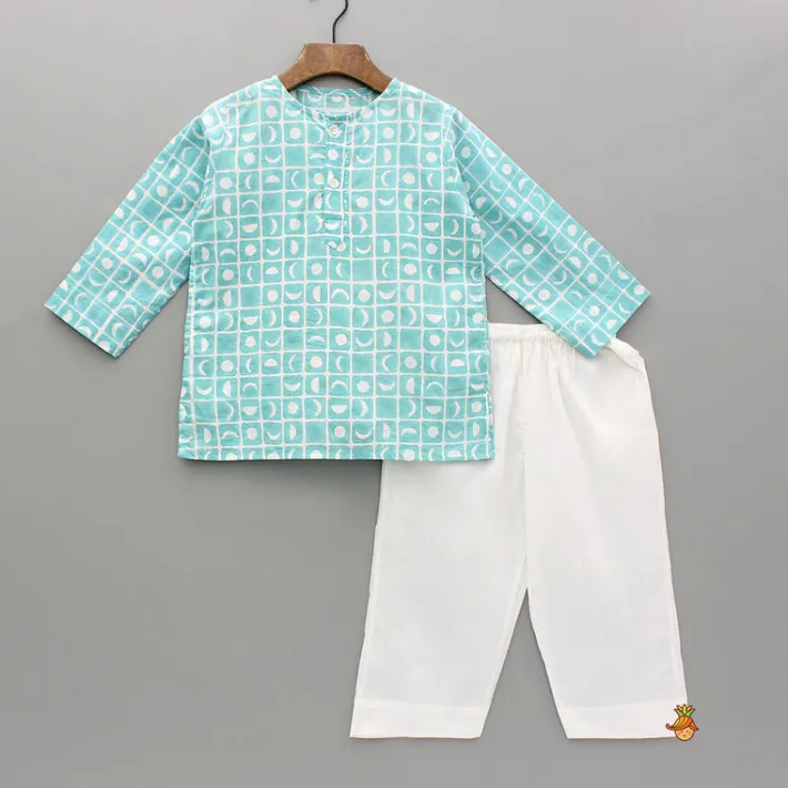 Online Blue Printed Top And Pyjama BOY Sleep Wear | Sleepwear