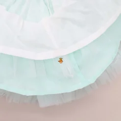 Fashion Blue Ruffle And Sequin Dress With Hair Clip Dresses & Sets | Dresses