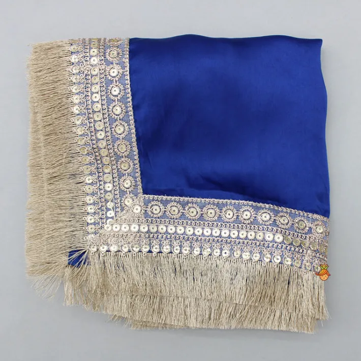 Online Blue Strappy Top And Sharara With Dupatta Ethnic Wear | Palazzos & Shararas