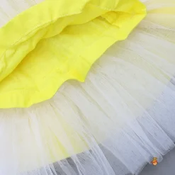 Best Bow Embellished Yellow Strappy Flared Dress Dresses & Sets | Dresses
