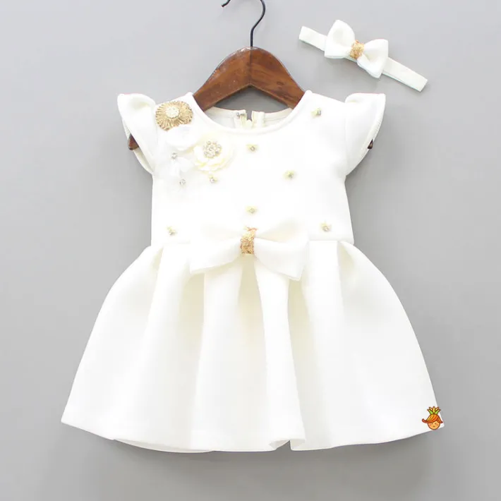 Sale Box Pleated Dress With Hairband Dresses & Sets | Dresses