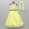 Outlet Brocade Embroidered Top With Lehenga And Dupatta Ethnic Wear | Lehengas & Ghagras