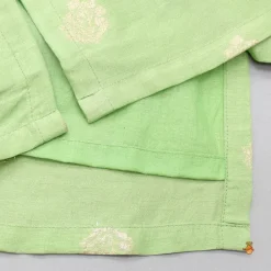 Best Brocade Green Kurta And Pyjama BOY Twinning Sets | Indian Ethnic Wear