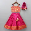 Best Brocade Strappy Top With Checks Embroidered Lehenga And Net Dupatta Ethnic Wear | Lehengas & Ghagras