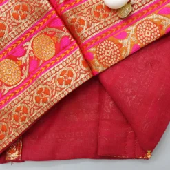 Best Brocade Strappy Top With Checks Embroidered Lehenga And Net Dupatta Ethnic Wear | Lehengas & Ghagras