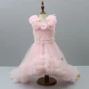 New Butterfly Adorned Pink Trail Dress Dresses & Sets | Dresses
