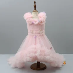 New Butterfly Adorned Pink Trail Dress Dresses & Sets | Dresses
