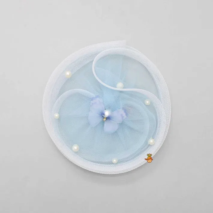 Outlet Butterfly Embellished Twisted Powder Blue Hair Clip Hair Accessories | Hair Clips