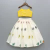 Discount Butterfly Embroidered Strappy Yellow Top And Flared Lehenga Ethnic Wear | Lehengas & Ghagras