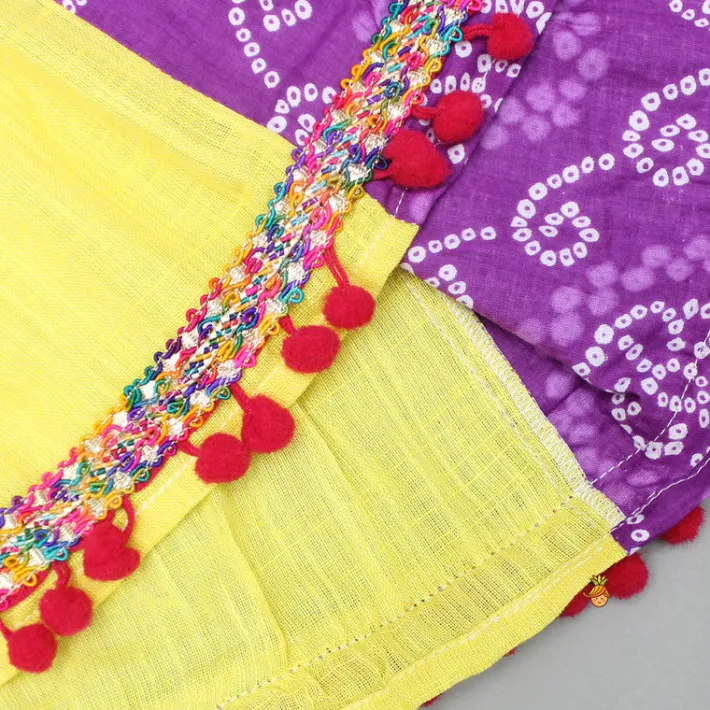 Hot Butterfly Thread Embroidered Top And Multicolour Lehenga Ethnic Wear | Lehengas & Ghagras