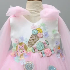 New Candies Embroidered And Flowers Embellished Dress Dresses & Sets | Dresses