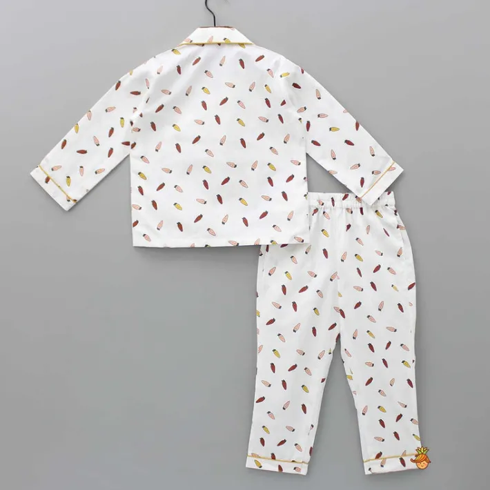 Outlet Carrot Printed Pocket Detail Sleepwear BOY Sleep Wear | Sleepwear