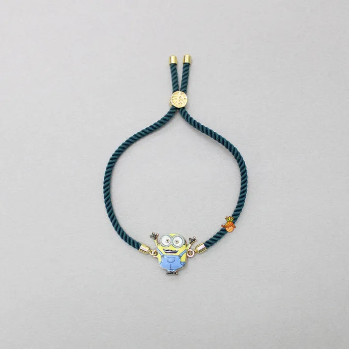 Hot Cartoon Character Adjustable Green Rope String Rakhi BOY Rakhis | Rakhis