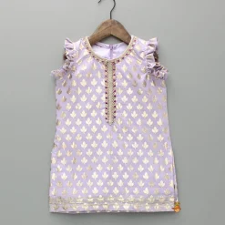 Sale Chanderi Embroidered Kurti With Palazzo And Dupatta Ethnic Wear | Palazzos & Shararas