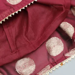 Outlet Chanderi Embroidered Maroon Peplum Top With Lehenga Ethnic Wear | Lehengas & Ghagras