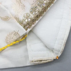 Outlet Chanderi Embroidered Top With Lehenga And Net Dupatta Ethnic Wear | Lehengas & Ghagras