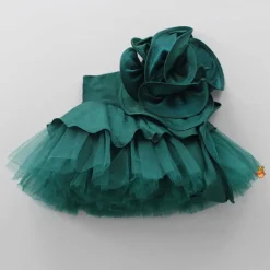 Clearance Charming Green Ruffled One Shoulder Dress Dresses & Sets | Dresses