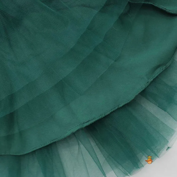 Clearance Charming Green Ruffled One Shoulder Dress Dresses & Sets | Dresses