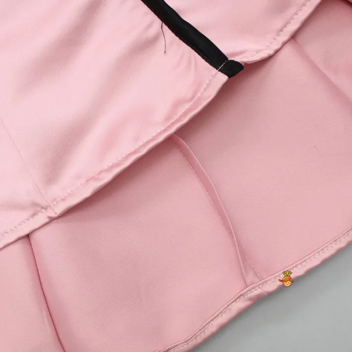 Outlet Charming Pink And Black Stylish Pleated Dress Dresses & Sets | Dresses
