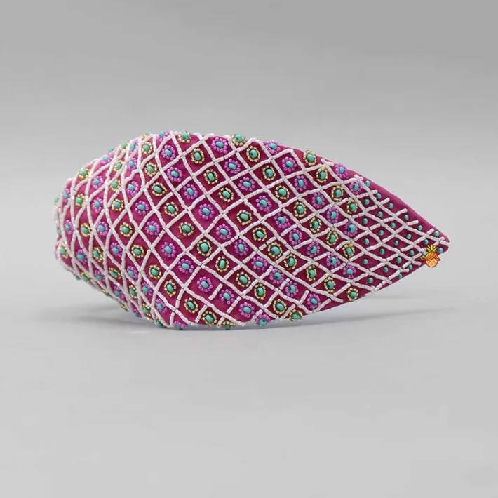 Online Checks Embroidered Hair Band Hair Accessories | Hair Bands