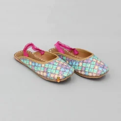 Fashion Checks Multicolour Glittery Jutti Shoes