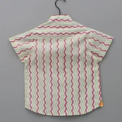 Hot Chevron Printed Multicolour Shirt BOY Shirts & Tees