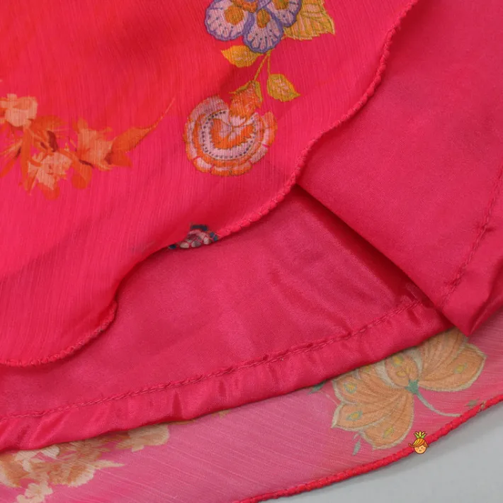 Online Churidar Sleeves Kurti And Flared Palazzo With Matching Dupatta Ethnic Wear | Palazzos & Shararas