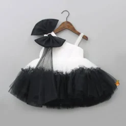 Best Classic Pearls Embellished Black And White Bowie Party Dress Dresses & Sets | Dresses