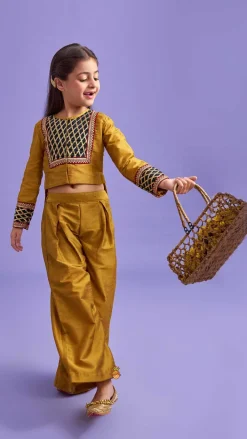 Fashion Classy High Low Top With Palazzo Ethnic Wear | Palazzos & Shararas