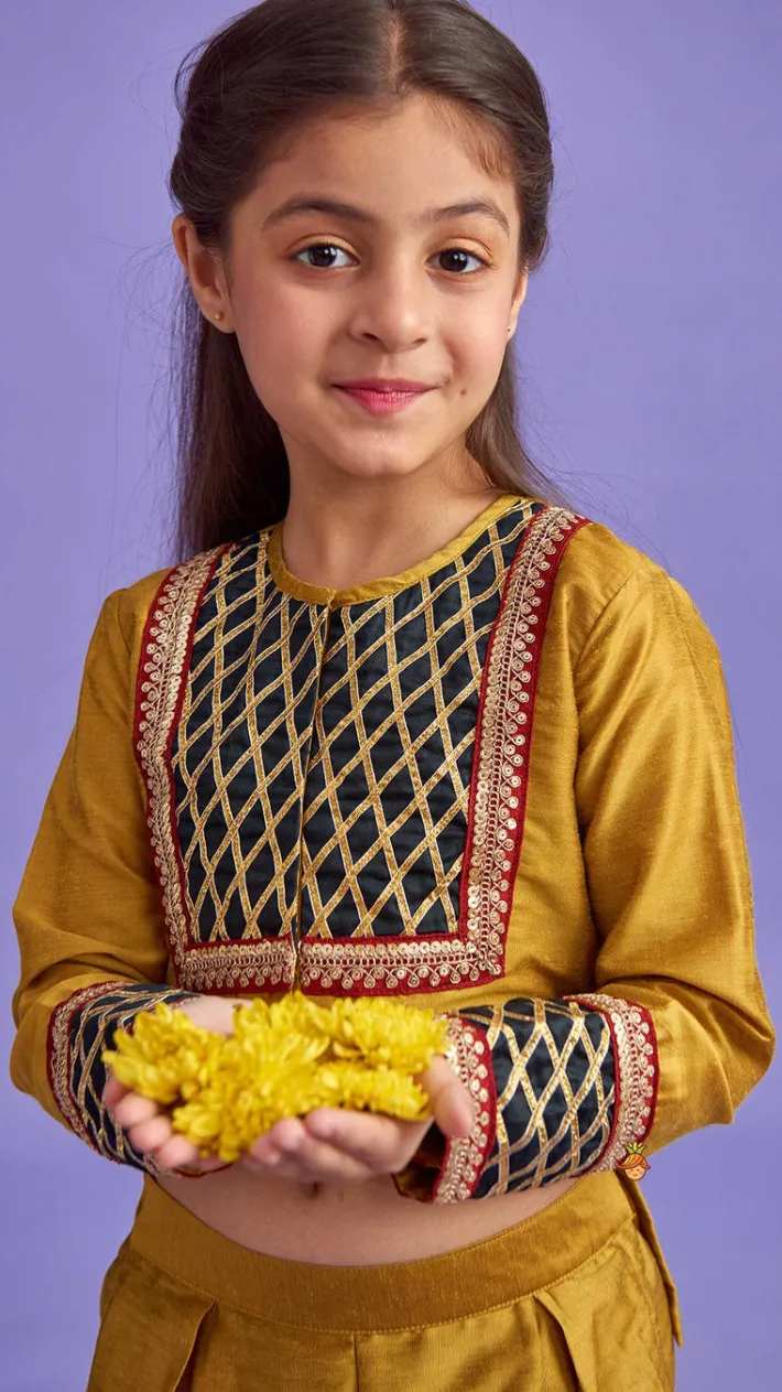 Fashion Classy High Low Top With Palazzo Ethnic Wear | Palazzos & Shararas