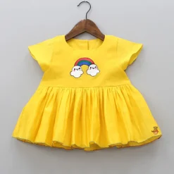Discount Cloud And Rainbow Embroider Dress Dresses & Sets | Dresses