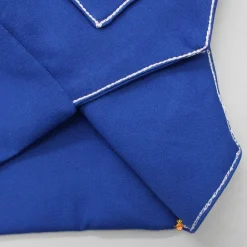 Hot Collar Neck Blue Top And Pocket Detail Pant Dresses & Sets | Sets