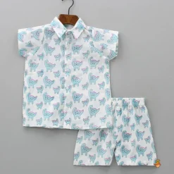 Online Collar Neck Hand Block Printed Front Open Sleepwear BOY Sleep Wear | Sleepwear