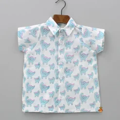 Online Collar Neck Hand Block Printed Front Open Sleepwear BOY Sleep Wear | Sleepwear