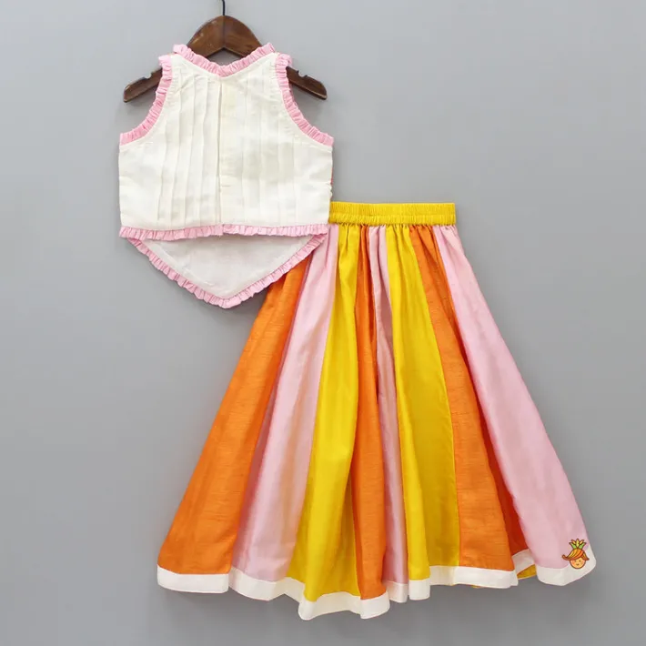 New Colourful Thread And Sequins Embroidered Fancy Top With Palazzo Ethnic Wear | Palazzos & Shararas