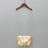 Fashion Colourful Thread Embroidered Rope Sling Bag Bags